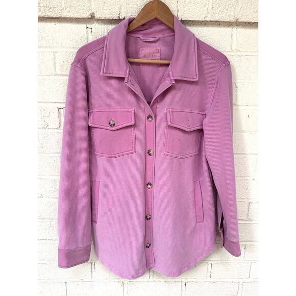 Altar’d State Ribbed Bubblegum Pink oversized Shacket Size XS Relaxed Oversized - Picture 2 of 8